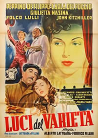 Variety Lights (Luci del varietà) - 1957, Poster nationality: Italian